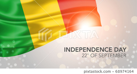 Mali happy independence day vector banner, greeting card Mali happy independence day vector banner, greeting card 68974164