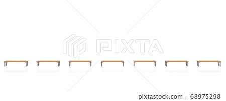 3d rendering of a row of chaise lounges 3d rendering of a row of chaise lounges 68975298