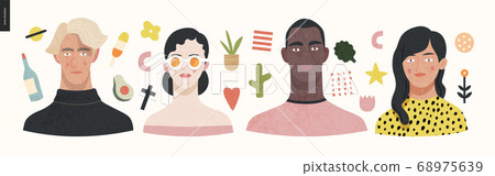 Beautiful people portraits 68975639