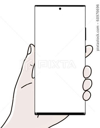 Smart phone hands holding mobile phone Smart phone hands holding mobile phone 68976696