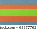 Green, Orange and Blue coloured paper background 68977762