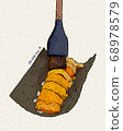 Uni Japanese sea urchin with rice and seaweed, 68978579