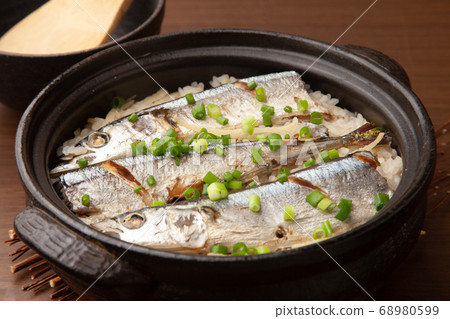 Cooked rice of autumn sword fish Cooked rice of autumn sword fish 68980599