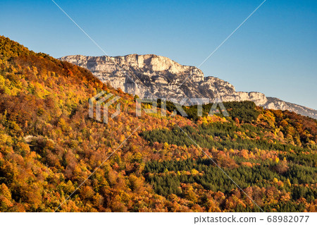 French countryside. Col de Rousset. View of the 68982077