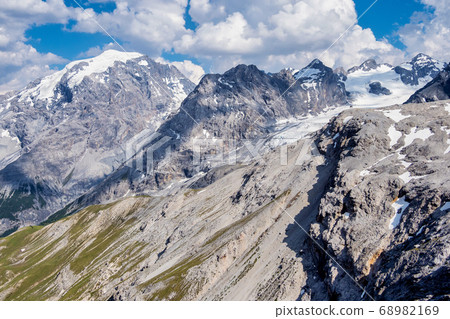 Italy, Stelvio National Park. Famous road to 68982169