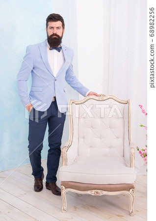 Gentleman elegant man wear classic suit bow tie, Gentleman elegant man wear classic suit bow tie, 68982256