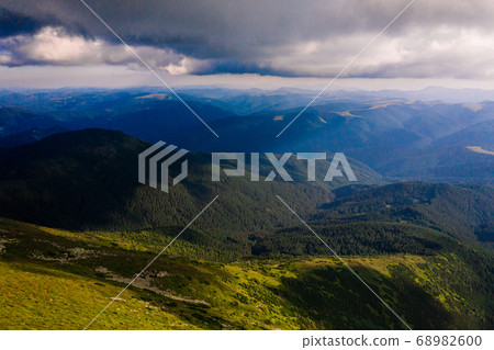 view of the Montenegrin ridge from Mount Pip Ivan, 68982600