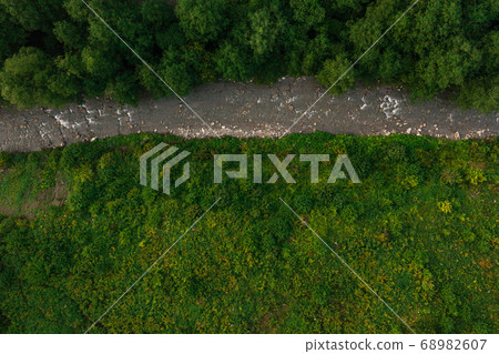 Carpathian river Bila Tisa, the largest tributary 68982607