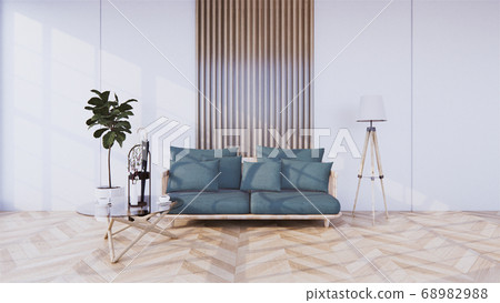 The front corner with the gray sofa in the middle 68982988