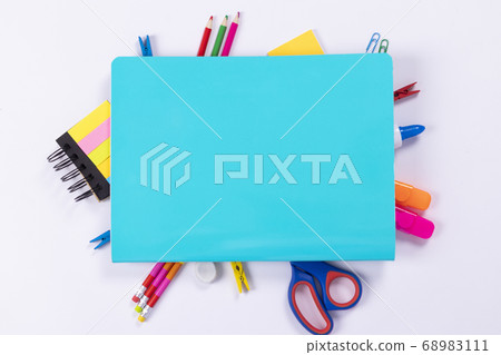 Back to school background with supplies and Back to school background with supplies and 68983111