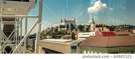 view of bratislava castle, Slovakia capital city surrounding streets, Slovakia capital city  68983321