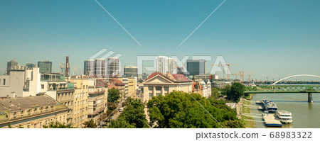 view of modern part of Slovakia capital city view of modern part of Slovakia capital city 68983322