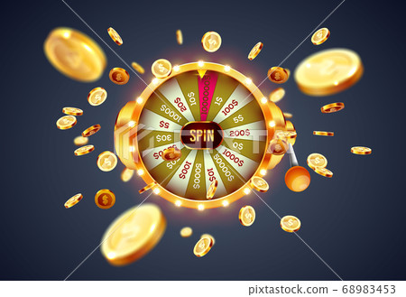 Realistic 3d spinning fortune Realistic 3d spinning fortune 68983453