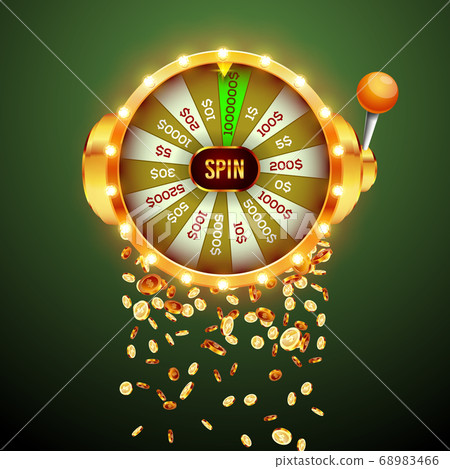 Realistic 3d spinning fortune Realistic 3d spinning fortune 68983466