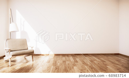 Vintage Sofa wooden japan design, on room interior Vintage Sofa wooden japan design, on room interior 68983714