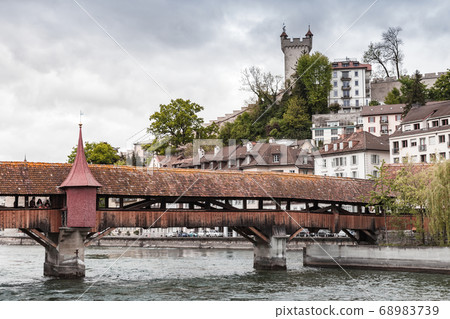 Lucerne, Switzerland. The Chapel Bridge 68983739