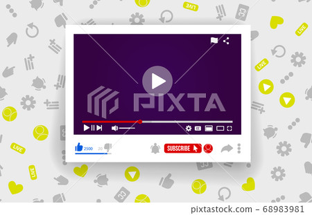 Video Player Vector illustration Video Player Vector illustration 68983981