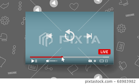 Video Player Vector illustration 68983982