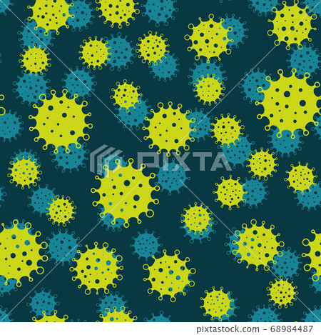 Coronavirus seamless background pattern - Stock Illustration [68984487 ...