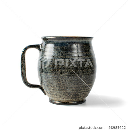 Handmade Ceramic Mug, Grey Vintage Pottery Cup Handmade Ceramic Mug, Grey Vintage Pottery Cup 68985622