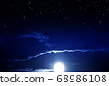Blue night sky 68986108