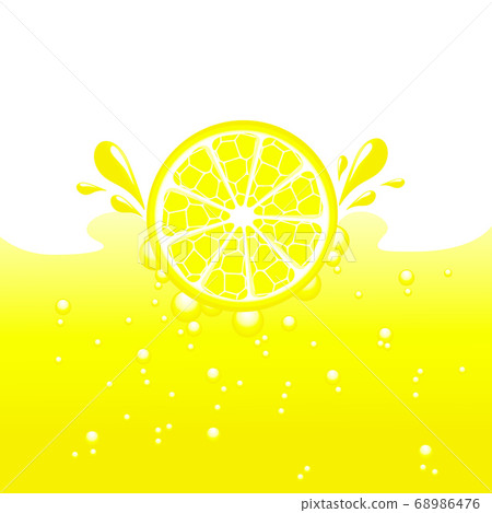vector illustration of a lemon splash vector illustration of a lemon splash 68986476