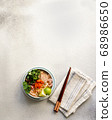 Bun Bo Hue, Bun Bo, Vietnamese beef noodle soup spicy. bowl of beef and rice vermicelli soup, vietnamese noodle cuisine in Hue 68986650