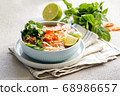 Bun Bo Hue, Bun Bo, Vietnamese beef noodle soup spicy. bowl of beef and rice vermicelli soup, vietnamese noodle cuisine in Hue 68986657
