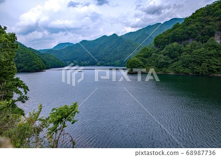 藤原湖藤原大壩Okutone水上鎮群馬縣 藤原湖藤原大壩Okutone水上鎮群馬縣 68987736
