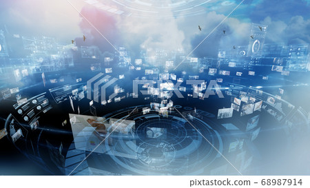 圖片可以漂浮的空間數字轉換 68987914