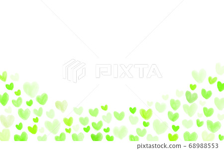 Watercolor hand drawn heart generic frame 68988553