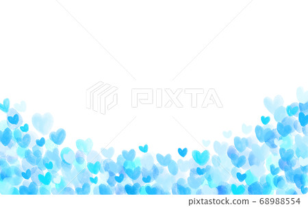 Watercolor hand drawn heart generic frame Watercolor hand drawn heart generic frame 68988554