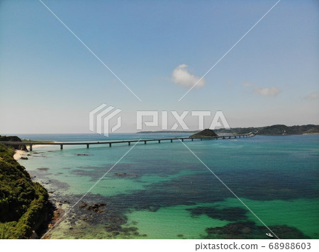 Tsunoshima Bridge seen from Shimado 68988603