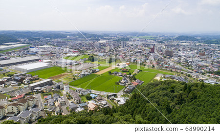 《Fukushima Prefecture》 Aerial view of Shirakawa city 《Fukushima Prefecture》 Aerial view of Shirakawa city 68990214