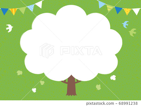 生態手繪木框架水平無文字 68991238