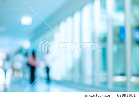 Blur patients and nurse in hospital background Blur patients and nurse in hospital background 68991691