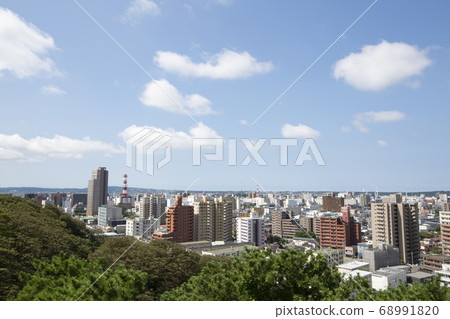 <<Akita Prefecture>> Akita city distant view from Senshu Park <<Akita Prefecture>> Akita city distant view from Senshu Park 68991820
