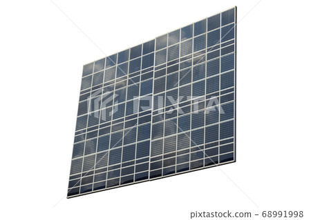 Solar cell panel isolated on white background 68991998