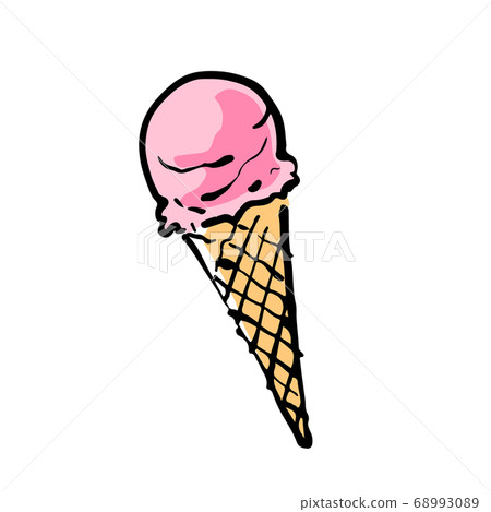 多彩冰淇淋的插圖 68993089