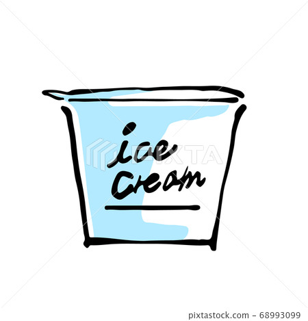 Illustration of cup ice cream Illustration of cup ice cream 68993099