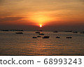 Thailand Pattaya Sunset seen from Pattaya Beach 68993243