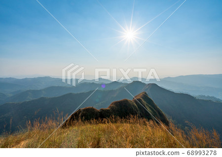 Beautiful landscape in the mountains at Khao Chang Puak mountain Thailand. Beautiful landscape in the mountains at Khao Chang Puak mountain Thailand. 68993278