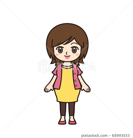 Woman, mother, pregnant woman, smiling Woman, mother, pregnant woman, smiling 68993833