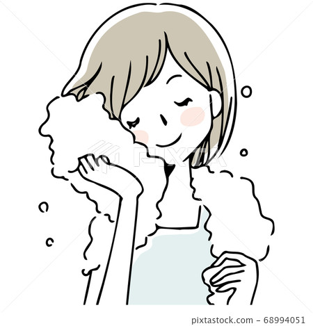 A lady with a bath 68994051