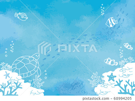 Seabed fish background illustration 68994205