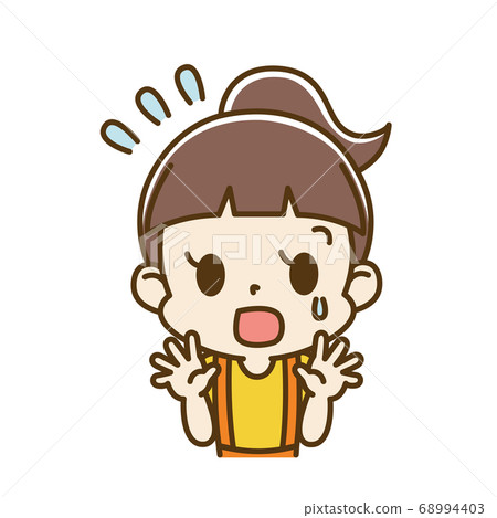 Angry girl child 68994403