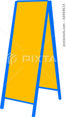Standing sign at the construction site [no letters] 68994614