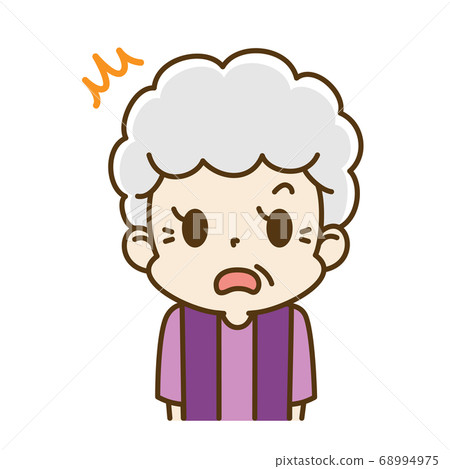 驚訝的老婦奶奶 68994975