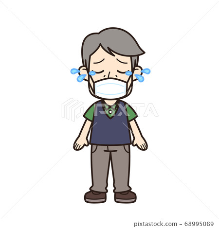 Grandfather sad mask 68995089