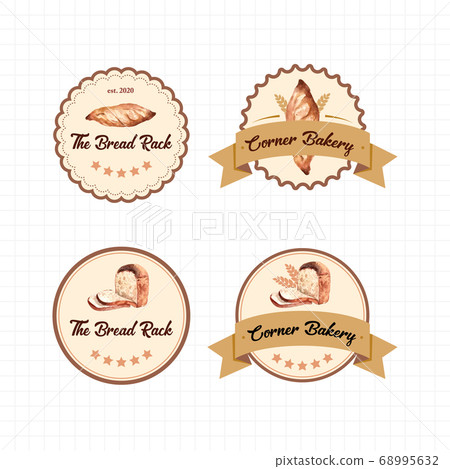 Logo of bakery design for restaurant and cafe Logo of bakery design for restaurant and cafe 68995632